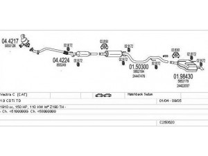 MTS C250620005827 išmetimo sistema 
 Išmetimo sistema -> Išmetimo sistema, visa