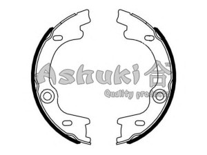 ASHUKI HRK13120 stabdžių trinkelių komplektas, stovėjimo stabdis 
 Stabdžių sistema -> Rankinis stabdys
58350-1DA00, 58350-1DA00