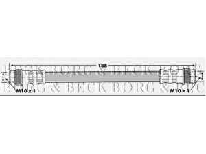 BORG & BECK BBH6838 stabdžių žarnelė 
 Stabdžių sistema -> Stabdžių žarnelės
7700416273