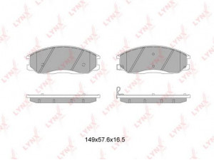 LYNXauto BD-7003 stabdžių trinkelių rinkinys, diskinis stabdys 
 Techninės priežiūros dalys -> Papildomas remontas
58101-39A30, 58101-39A40, 0K52Y-33-23Z