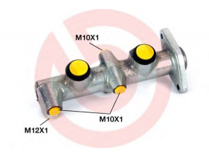BREMBO M 24 063 pagrindinis cilindras, stabdžiai 
 Stabdžių sistema -> Pagrindinis stabdžių cilindras
6081239, 6081240, 81AB2140DB, 27210006033