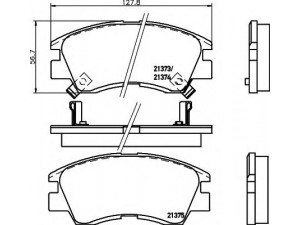 HELLA 8DB 355 005-781 stabdžių trinkelių rinkinys, diskinis stabdys 
 Techninės priežiūros dalys -> Papildomas remontas
DBP511111, MB500812, MB500813, MB500814