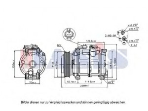 AKS DASIS 852706N kompresorius, oro kondicionierius 
 Oro kondicionavimas -> Kompresorius/dalys
05005421AB, 05005421AC, 05005421AD
