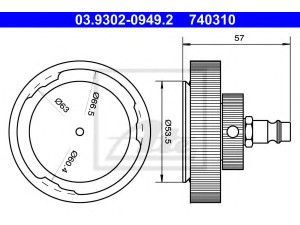 ATE 03.9302-0949.2 alsuoklio vamzdelis