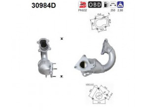 AS 30984D katalizatoriaus keitiklis 
 Išmetimo sistema -> Katalizatoriaus keitiklis
7700113633