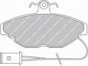 FERODO FSL274 stabdžių trinkelių rinkinys, diskinis stabdys 
 Techninės priežiūros dalys -> Papildomas remontas
RTGBP6560, GBP276