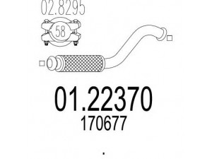 MTS 01.22370 išleidimo kolektorius 
 Išmetimo sistema -> Išmetimo vamzdžiai
170677