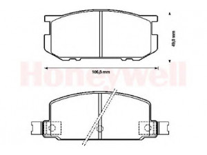 BENDIX 572177B stabdžių trinkelių rinkinys, diskinis stabdys
725191074, 725191083
