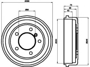 HELLA PAGID 8DT 355 301-151 stabdžių būgnas 
 Stabdžių sistema -> Būgninis stabdys -> Stabdžių būgnas
6014235101, A6014235101