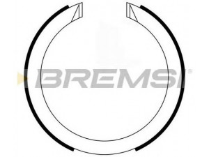 BREMSI GF0634 stabdžių trinkelių komplektas, stovėjimo stabdis
B521030, B521040