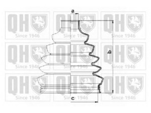 QUINTON HAZELL QJB1099 gofruotoji membrana, kardaninis velenas 
 Ratų pavara -> Gofruotoji membrana
272442