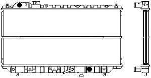 SAKURA  Automotive 1161-0216 radiatorius, variklio aušinimas