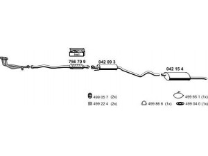 ERNST 050900 išmetimo sistema 
 Išmetimo sistema -> Išmetimo sistema, visa