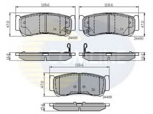 COMLINE CBP31714 stabdžių trinkelių rinkinys, diskinis stabdys 
 Techninės priežiūros dalys -> Papildomas remontas
583022BA00, 583022BA20