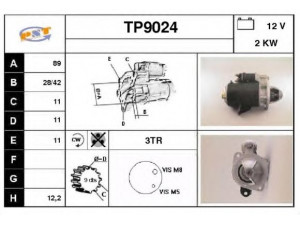 SNRA TP9024 starteris