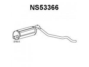 VENEPORTE NS53366 galinis duslintuvas 
 Išmetimo sistema -> Duslintuvas
20100G9802