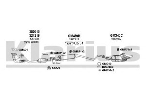 KLARIUS 391291U išmetimo sistema 
 Išmetimo sistema -> Išmetimo sistema, visa