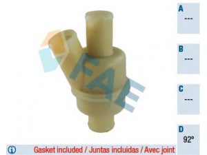 FAE 5352792 termostatas, aušinimo skystis 
 Aušinimo sistema -> Termostatas/tarpiklis -> Thermostat
19302-P5T-G00, 19302-P5T-G01, PEL 500110