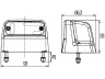 HELLA 2KA 012 271-071 Valstybinio numerio apšvietimas