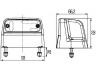 HELLA 2KA 012 271-051 Valstybinio numerio apšvietimas