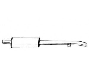 AKS DASIS SG12456 vidurinis duslintuvas 
 Išmetimo sistema -> Duslintuvas
Aftermarket versio