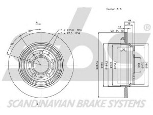 sbs 1815314854 stabdžių diskas 
 Dviratė transporto priemonės -> Stabdžių sistema -> Stabdžių diskai / priedai
272429