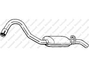 BOSAL 185-855 galinis duslintuvas 
 Išmetimo sistema -> Duslintuvas
8 54 732