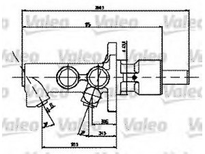 VALEO 402228 pagrindinis cilindras, stabdžiai 
 Stabdžių sistema -> Pagrindinis stabdžių cilindras
34 31 1 161 504, 34 31 1 161 862
