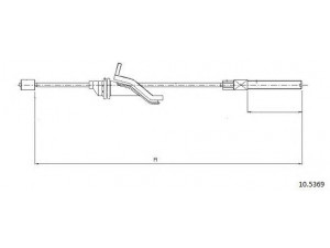 CABOR 10.5369 trosas, stovėjimo stabdys
1420259, 30760198, 1420259, 30760198