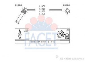 FACET 4.9630 uždegimo laido komplektas 
 Kibirkšties / kaitinamasis uždegimas -> Uždegimo laidai/jungtys
1 006 346, 1 006 347, 1 006 348