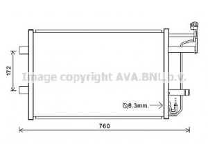 AVA QUALITY COOLING MZ5252 kondensatorius, oro kondicionierius