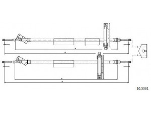 CABOR 10.5361 trosas, stovėjimo stabdys
1253158