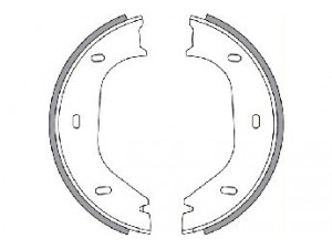 SPIDAN 30392 stabdžių trinkelių komplektas, stovėjimo stabdis 
 Stabdžių sistema -> Rankinis stabdys
0060516551, 0060516944, 0060520463