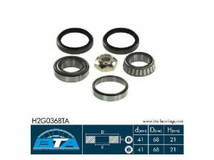 BTA H2G036BTA rato guolio komplektas 
 Ašies montavimas/vairavimo mechanizmas/ratai -> Rato stebulė/montavimas -> Rato guolis
5 012 478