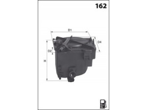 MECAFILTER ELG5297 kuro filtras 
 Techninės priežiūros dalys -> Papildomas remontas
13327804958, 190167, 190178, 190181
