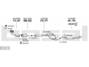 BOSAL 073.970.70 išmetimo sistema 
 Išmetimo sistema -> Išmetimo sistema, visa