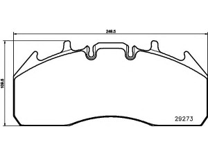TEXTAR 2927301 stabdžių trinkelių rinkinys, diskinis stabdys 
 Techninės priežiūros dalys -> Papildomas remontas
7421496555