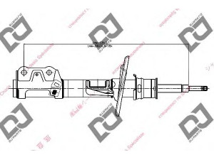 DJ PARTS DS1301GS amortizatorius 
 Pakaba -> Amortizatorius
51601SAAG02, 51601SAAG12, 51601SAAJ15