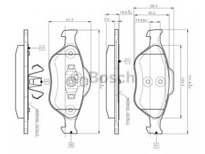 BOSCH 0 986 TB2 812 stabdžių trinkelių rinkinys, diskinis stabdys 
 Techninės priežiūros dalys -> Papildomas remontas
1101462, 1101463, 1101464, 1128463