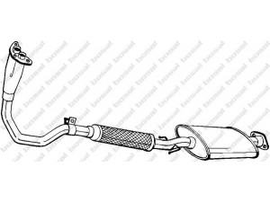 BOSAL 279-883 priekinis duslintuvas 
 Išmetimo sistema -> Duslintuvas
17410-74070