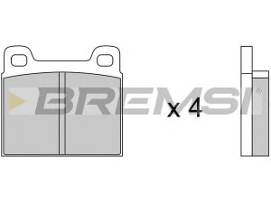 BREMSI BP2036 stabdžių trinkelių rinkinys, diskinis stabdys 
 Techninės priežiūros dalys -> Papildomas remontas
0005867642, 1605212, 1605214, 1605219