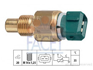 FACET 7.3548 siuntimo blokas, aušinimo skysčio temperatūra 
 Elektros įranga -> Jutikliai
1338 50, 25080-6F905, 1338 50, GTR209