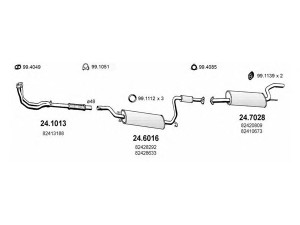 ASSO ART1263 išmetimo sistema 
 Išmetimo sistema -> Išmetimo sistema, visa