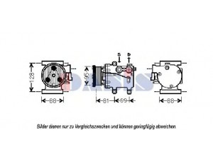 AKS DASIS 851832N kompresorius, oro kondicionierius 
 Oro kondicionavimas -> Kompresorius/dalys
5S5119D629AA