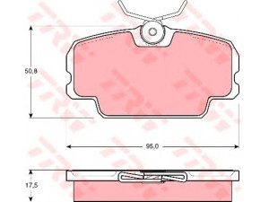 TRW GDB434 stabdžių trinkelių rinkinys, diskinis stabdys 
 Techninės priežiūros dalys -> Papildomas remontas
8993719