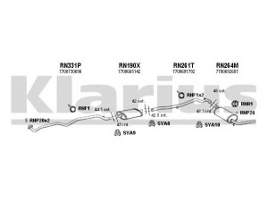 KLARIUS 720545U išmetimo sistema 
 Išmetimo sistema -> Išmetimo sistema, visa