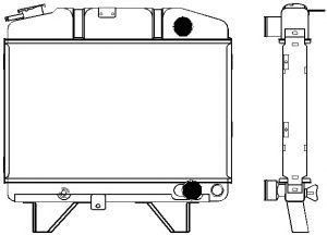 SAKURA  Automotive 1621-0203 radiatorius, variklio aušinimas