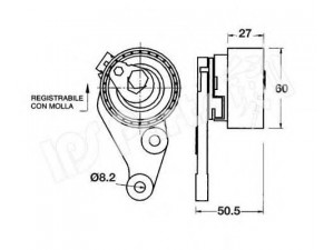 IPS Parts ITB-6333 įtempiklis, paskirstymo diržas