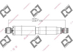 DJ PARTS DS2218GT amortizatorius 
 Pakaba -> Amortizatorius
LA0128700B, LA2528700, LC0328700
