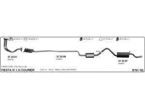 IMASAF 525000122 išmetimo sistema 
 Išmetimo sistema -> Išmetimo sistema, visa